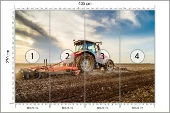 Fototapeta Traktor Pracujący Na Polu - obrazek 3