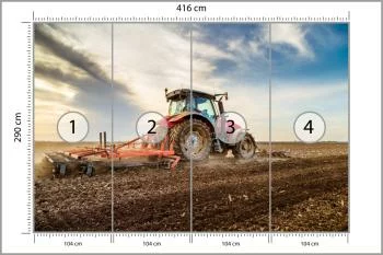 Fototapeta Traktor Pracujący Na Polu - obrazek 3