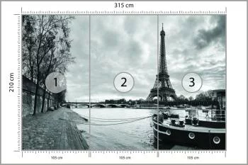 Fototapeta Paryż Czarno-Biała - obrazek 3