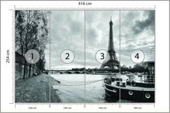 Fototapeta Paryż Czarno-Biała - obrazek 3
