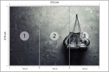 Fototapeta Stare Rękawice Bokserskie - obrazek 3