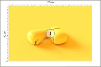 Fototapeta Żółte Rękawice Bokserskie - obrazek 3