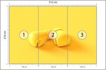 Fototapeta Żółte Rękawice Bokserskie - obrazek 3