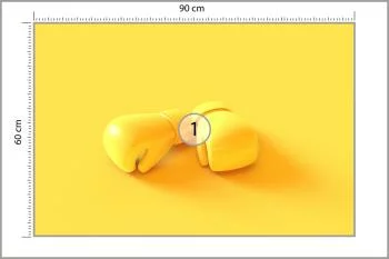 Fototapeta Żółte Rękawice Bokserskie - obrazek 3