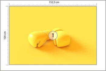Fototapeta Żółte Rękawice Bokserskie - obrazek 3