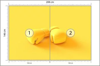 Fototapeta Żółte Rękawice Bokserskie - obrazek 3
