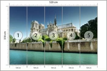 Fototapeta Paryż-Notre Dame - obrazek 3