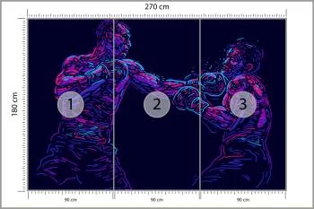 Fototapeta Abstrakcyjny Bokser - obrazek 3