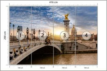 Fototapeta Panorama Paryża - obrazek 3