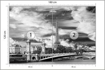 Fototapeta Paryż Czarno-Biała - obrazek 3