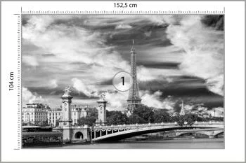 Fototapeta Paryż Czarno-Biała - obrazek 3
