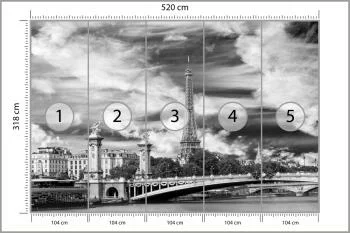 Fototapeta Paryż Czarno-Biała - obrazek 3