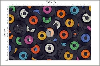 Fototapeta Kolorowe Płyty Gramofonowe - obrazek 3