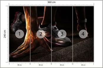 Fototapeta Początek Biegu Abstrakcja 3D - obrazek 3