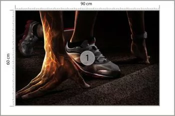 Fototapeta Początek Biegu Abstrakcja 3D - obrazek 3