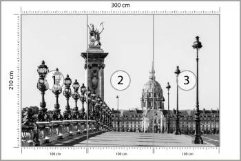 Fototapeta Paryż Czarno-Biała - obrazek 3