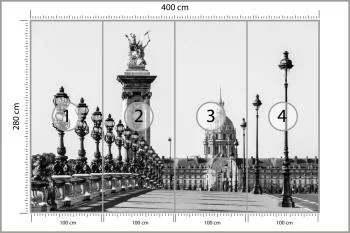 Fototapeta Paryż Czarno-Biała - obrazek 3