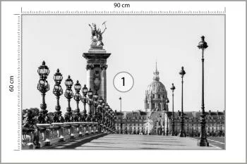 Fototapeta Paryż Czarno-Biała - obrazek 3