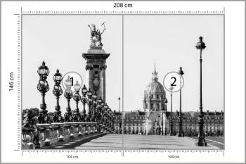 Fototapeta Paryż Czarno-Biała - obrazek 3