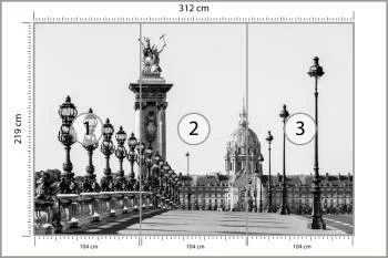 Fototapeta Paryż Czarno-Biała - obrazek 3