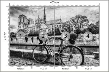 Fototapeta Paryż Czarno-Biała - obrazek 3