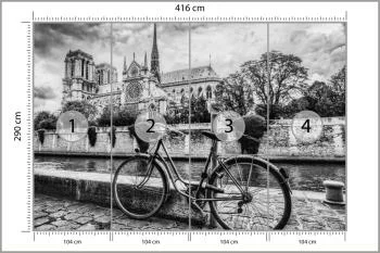 Fototapeta Paryż Czarno-Biała - obrazek 3