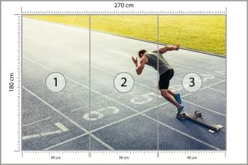 Fototapeta Sprinter Na Torze Biegowym Podczas - obrazek 3