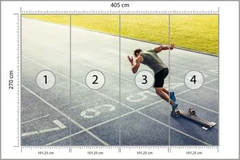 Fototapeta Sprinter Na Torze Biegowym Podczas - obrazek 3