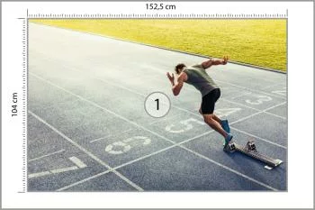 Fototapeta Sprinter Na Torze Biegowym Podczas - obrazek 3