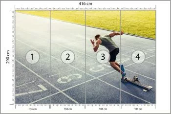 Fototapeta Sprinter Na Torze Biegowym Podczas - obrazek 3