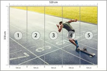 Fototapeta Sprinter Na Torze Biegowym Podczas - obrazek 3