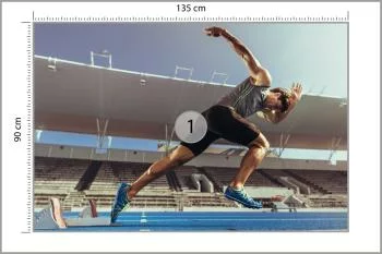 Fototapeta Sprinter Wybiegający Z Bloku Startowego - obrazek 3