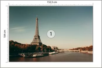 Fototapeta Wieża Eiffla nad Sekwaną - Paryski Widok - obrazek 3