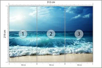 Fototapeta Plaża Morze Fale - obrazek 3