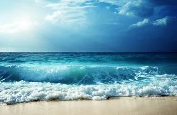 Fototapeta Plaża Morze Fale - obrazek 2