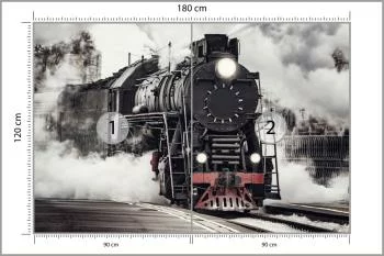 Fototapeta Zabytkowy Parowóz - obrazek 3