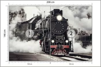 Fototapeta Zabytkowy Parowóz - obrazek 3
