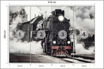 Fototapeta Zabytkowy Parowóz - obrazek 3