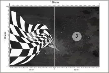 Fototapeta Bolid F1 W Stylu Grunge - obrazek 3