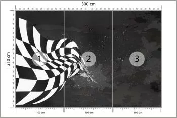 Fototapeta Bolid F1 W Stylu Grunge - obrazek 3