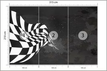 Fototapeta Bolid F1 W Stylu Grunge - obrazek 3