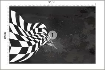 Fototapeta Bolid F1 W Stylu Grunge - obrazek 3
