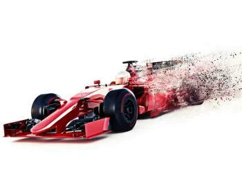 Fototapeta Abstrakcyjny Bolid F1 - obrazek 2