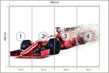 Fototapeta Abstrakcyjny Bolid F1 - obrazek 3