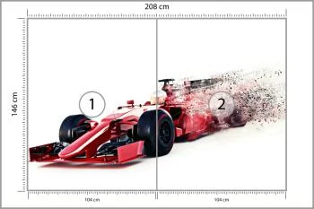 Fototapeta Abstrakcyjny Bolid F1 - obrazek 3