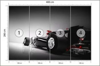 Fototapeta Bolid F1 Z Tyłu - obrazek 3