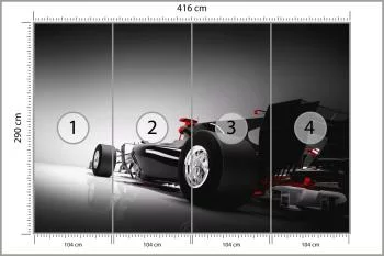 Fototapeta Bolid F1 Z Tyłu - obrazek 3