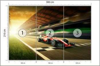 Fototapeta Bolid F1 Na Lini Finiszu - obrazek 3