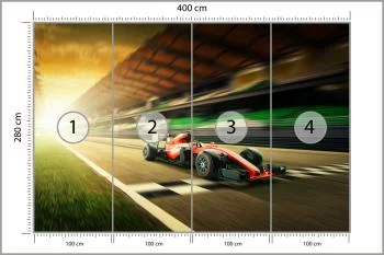Fototapeta Bolid F1 Na Lini Finiszu - obrazek 3