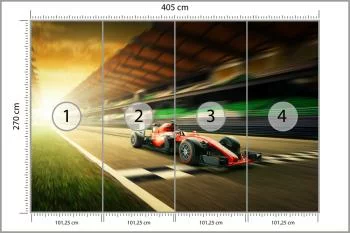 Fototapeta Bolid F1 Na Lini Finiszu - obrazek 3